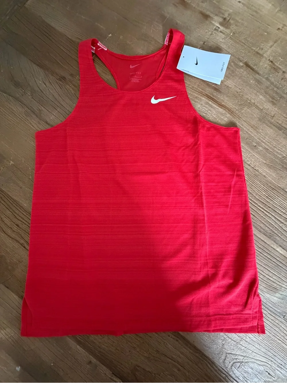 Nike Kid’s Boys Girls Red Racerback Running Tank Top Size Large NWT